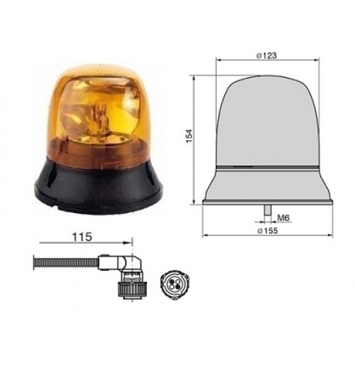 Revolux Amber Beacon 3501240000